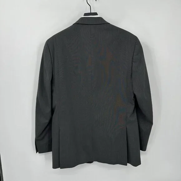 MICHAEL KORS blazer 42L gray two button suit jacket stretch modern fit business - Picture 6 of 8